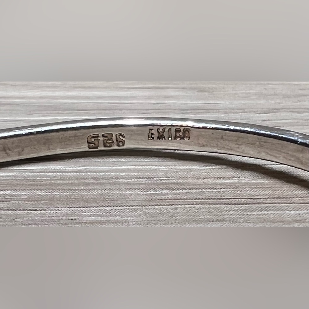 Vintage Sterling Silver MEXICO TAXCO Belt Buckle Hinged Bangle Bracelet, 12.5g - Picture 5 of 8